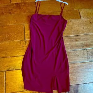 Burgundy Dress